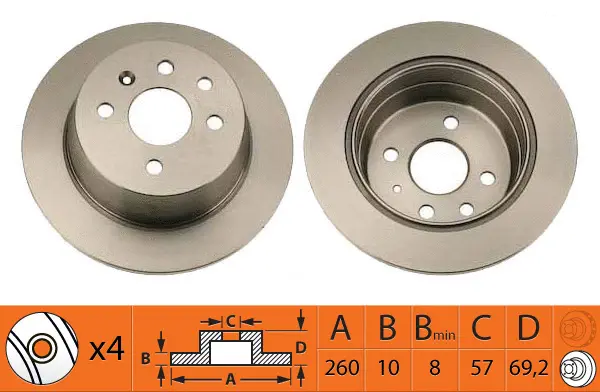 Disque de frein SB BR34116