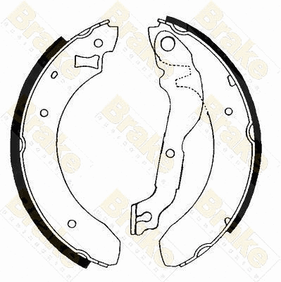 Jeu de mâchoires de frein Brake ENGINEERING SH2207
