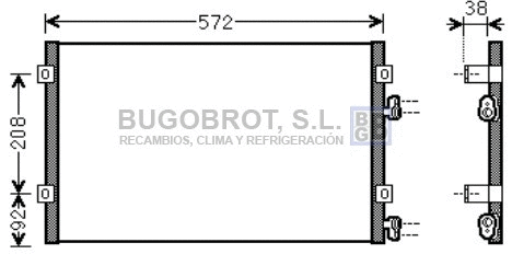 Condenseur, climatisation BUGOBROT 62-CR5103