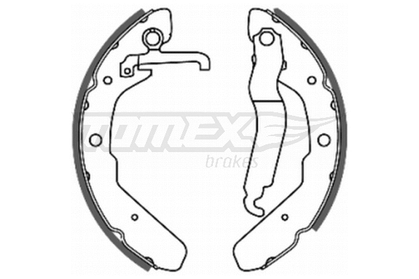 Jeu de mâchoires de frein TOMEX Brakes TX 20-48