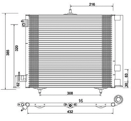 Condenseur, climatisation PowerMax 7110130
