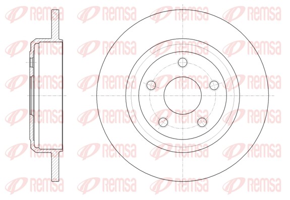 Disque de frein REMSA 61669.00