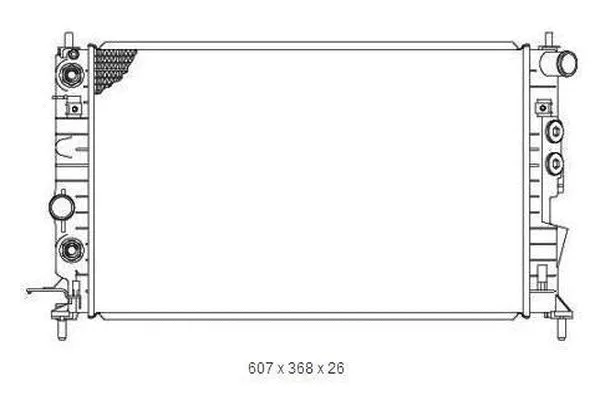 Radiateur, refroidissement du moteur ORDONEZ 2065015