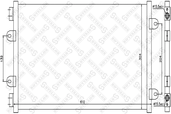 Condenseur, climatisation STELLOX 10-45090-SX