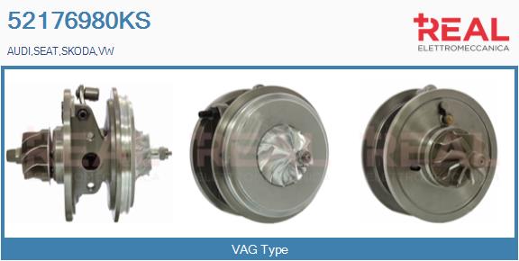 Groupe carter, turbocompresseur REAL 52176980KS