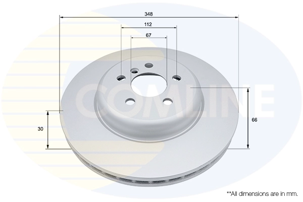 Disque de frein COMLINE ADC5018V