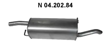 Silencieux arrière EBERSPÄCHER 04.202.84