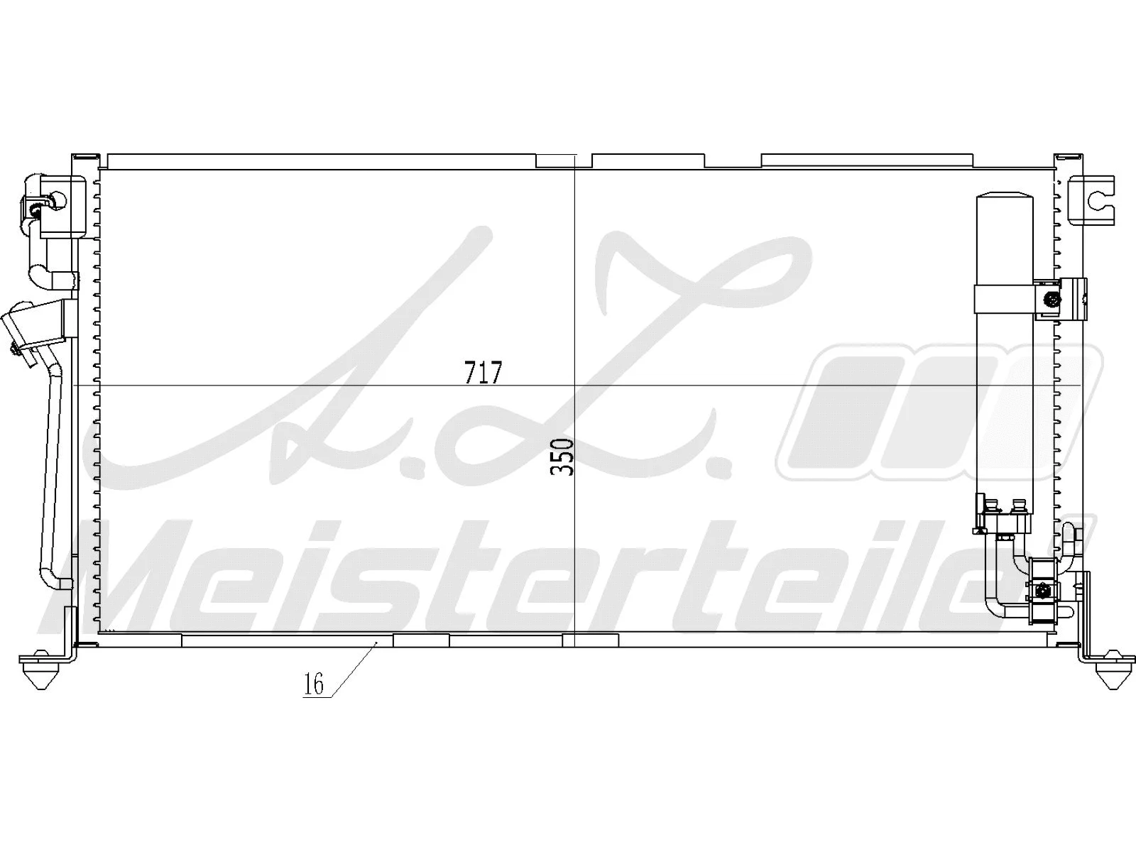 Condenseur, climatisation A.Z. Meisterteile AZMT-45-030-1423