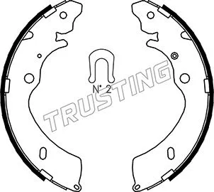 Jeu de mâchoires de frein TRUSTING 047.377