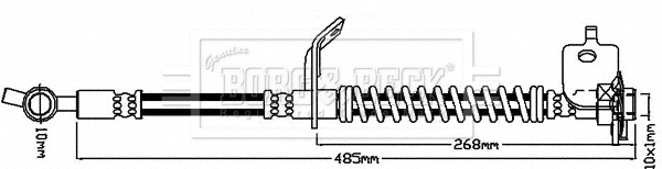 Flexible de frein BORG & BECK BBH8517