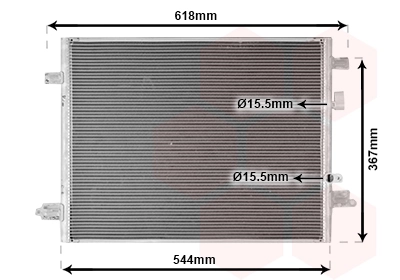 Condenseur, climatisation VAN WEZEL 43015704