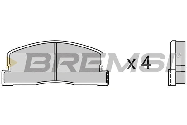 Kit de plaquettes de frein, frein à disque BREMSI BP2247