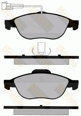 Kit de plaquettes de frein, frein à disque Brake ENGINEERING PA1154
