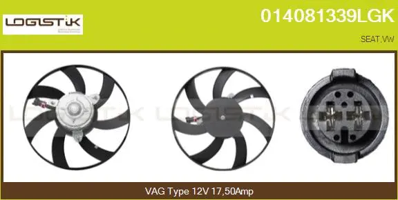 Ventilateur, refroidissement du moteur LGK 014081339LGK