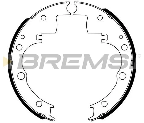 Jeu de mâchoires de frein BREMSI GF0166