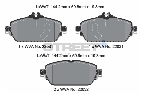 Kit de plaquettes de frein, frein à disque PAGID Racing T8008SP2001