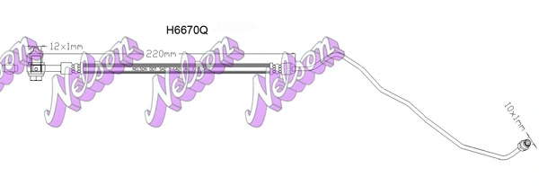 Flexible de frein KAWE H6670Q