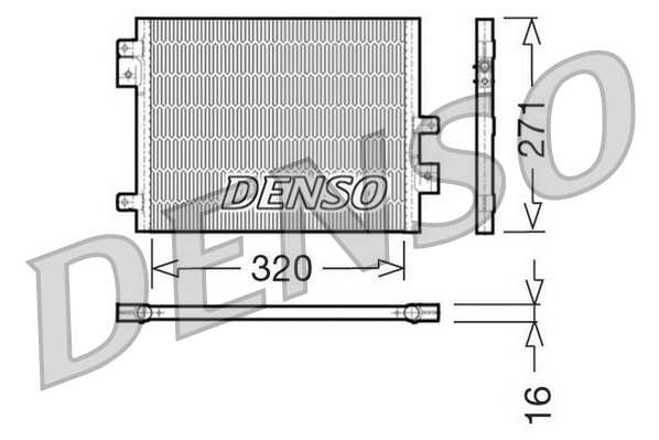 Condenseur, climatisation DENSO DCN28002