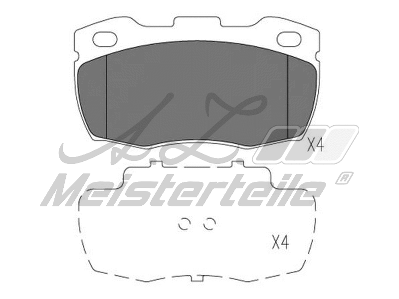 Kit de plaquettes de frein, frein à disque A.Z. Meisterteile AZMT-44-022-1616