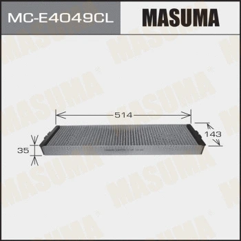 Filtre, air de l'habitacle MASUMA MC-E4049CL