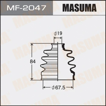 Jeu de joints-soufflets, arbre de commande MASUMA MF-2047