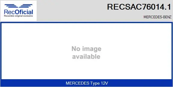 Compresseur, climatisation RECOFICIAL RECSAC76014.1