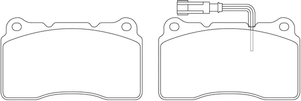 Kit de plaquettes de frein, frein à disque SB BP41150W