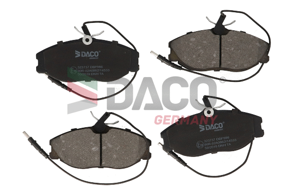 Kit de plaquettes de frein, frein à disque DACO Germany 323737