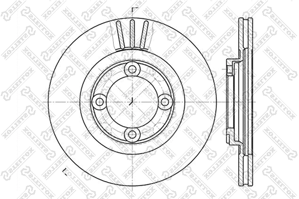 Disque de frein STELLOX 6020-3219V-SX