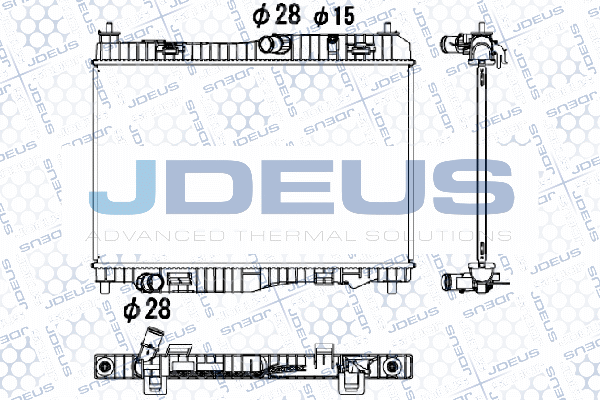 Radiateur, refroidissement du moteur JDEUS M-0120360