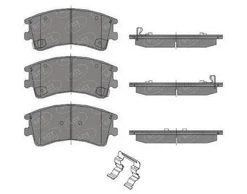 Kit de plaquettes de frein, frein à disque SCT - MANNOL SP 444 PR