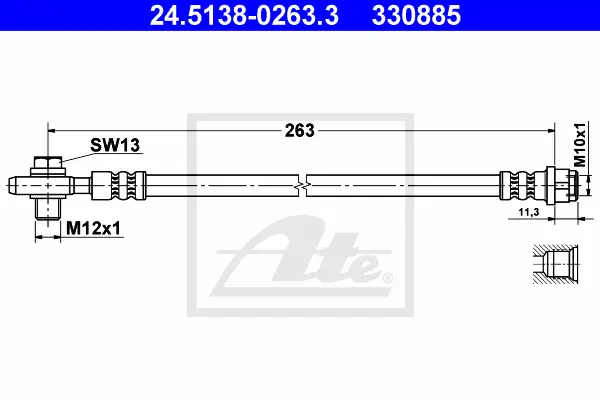 Flexible de frein ATE-APAC 24.5138-0263.3