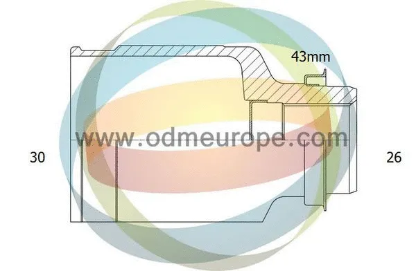 Jeu de joints, arbre de transmission 4X4 ESTANFI EST-14-056450