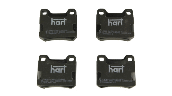 Kit de plaquettes de frein, frein à disque HART 215 902