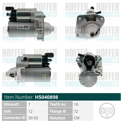 Démarreur HOFFER H5040898