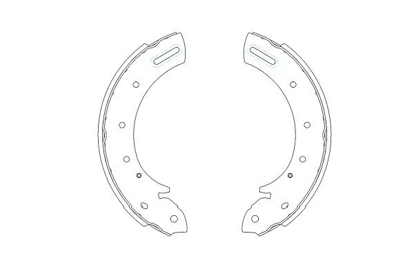 Jeu de mâchoires de frein KAVO PARTS KBS-7406
