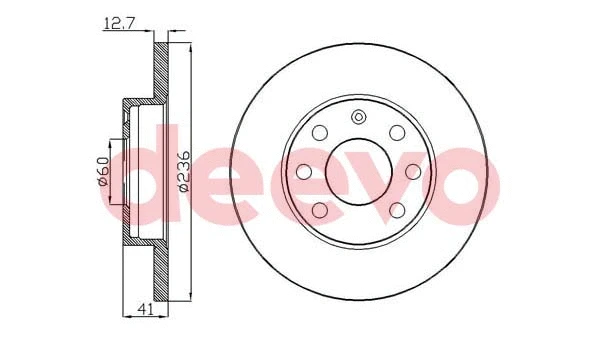 Disque de frein DEEVO BD10160