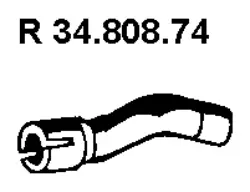 Tuyau d'échappement EBERSPÄCHER 34.808.74