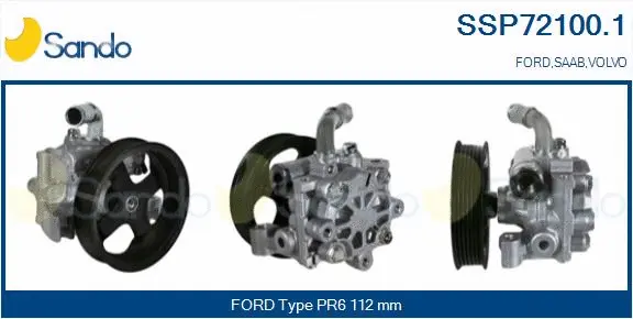 Pompe hydraulique, direction SANDO SSP72100.1