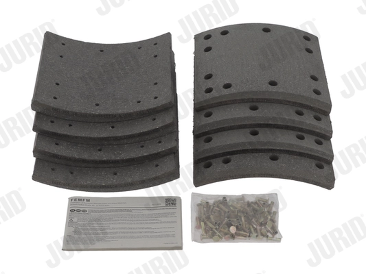 Kit de garnitures de frein, frein à tambour JURID 1903601070