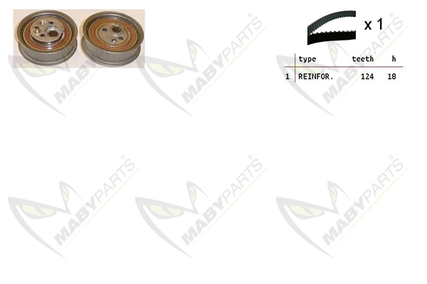 Kit de courroie crantée MABYPARTS OBK010283