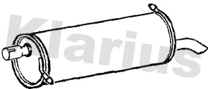 Silencieux arrière KLARIUS 210538