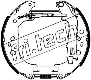 Jeu de mâchoires de frein fri.tech. 16387