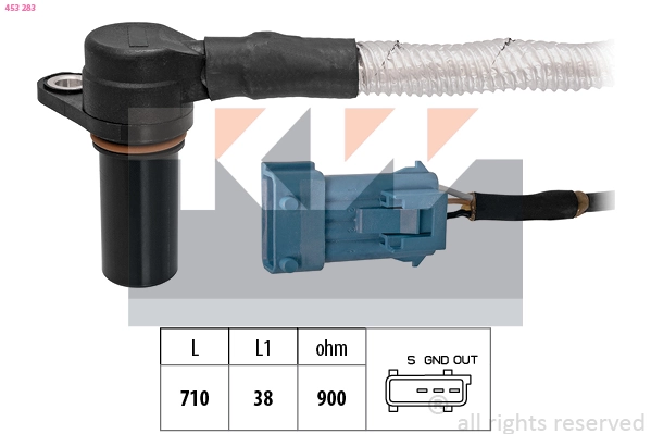 Capteur d'angle, vilebrequin KW 453 283