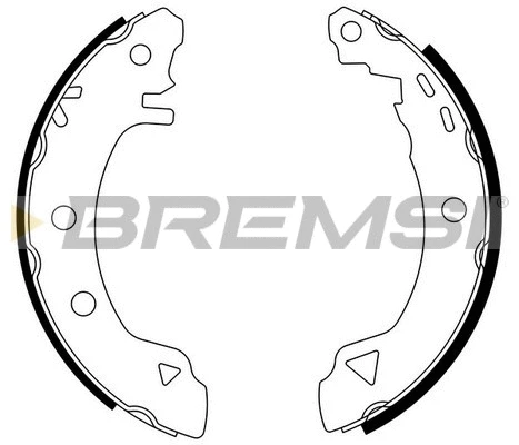 Jeu de mâchoires de frein BREMSI GF0006