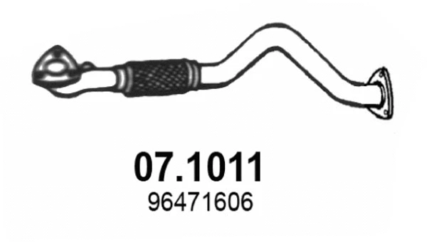 Tuyau d'échappement ASSO 07.1011