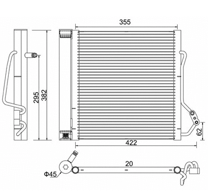 Condenseur, climatisation PowerMax 7110349