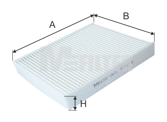 Filtre, air de l'habitacle MFILTER K 9171