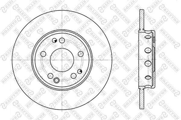 Disque de frein STELLOX 6020-3606-SX