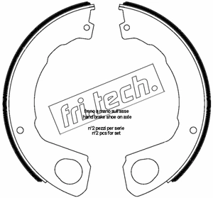 Jeu de mâchoires de frein, frein de stationnement fri.tech. 1253.665